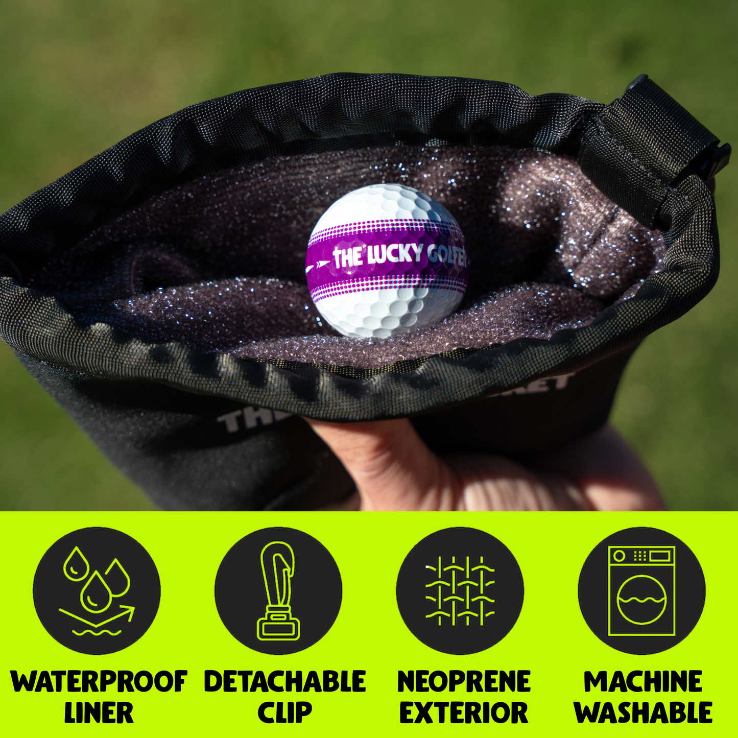 Golf Club & Golf Ball Cleaning Bag