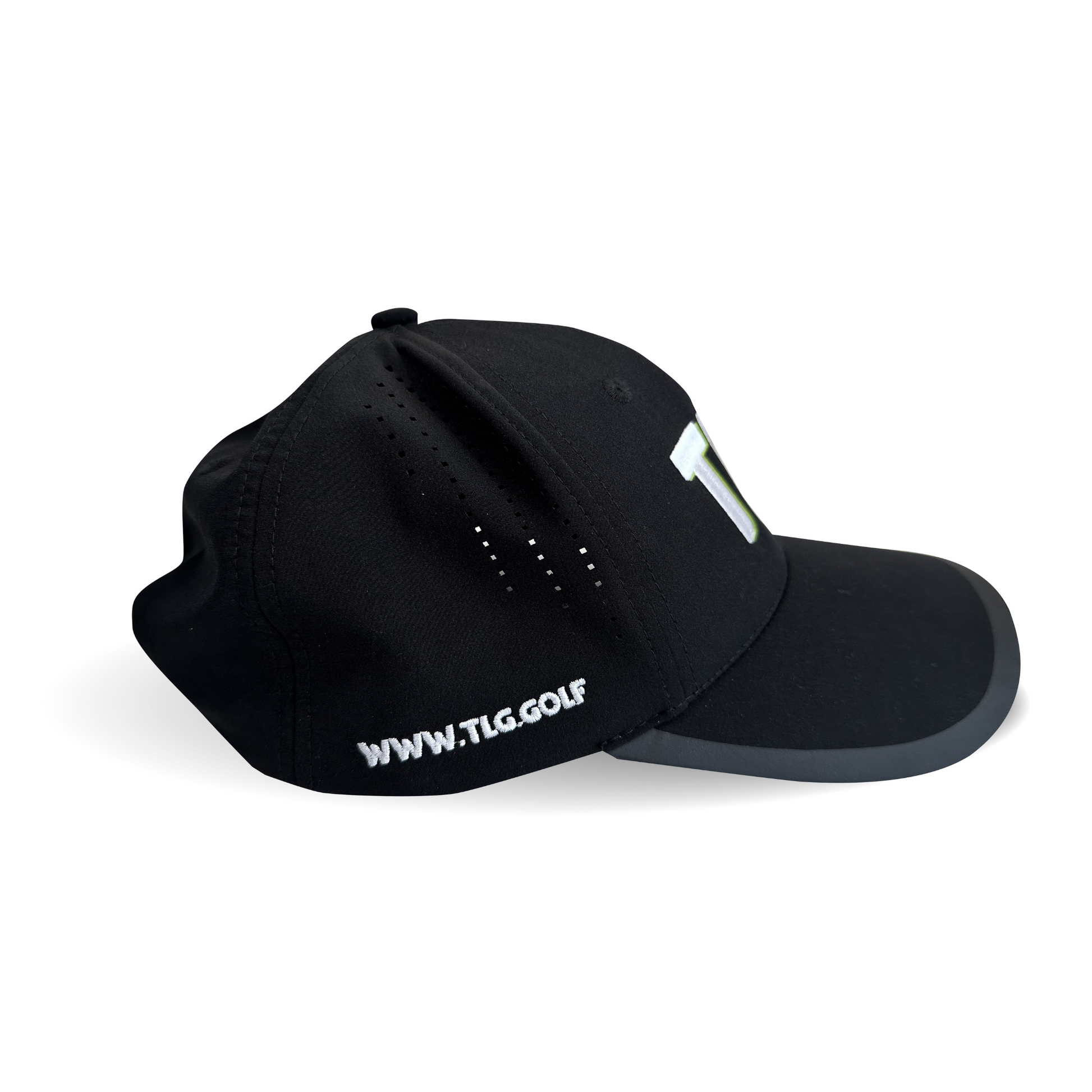 Black golf hat for men and women The Lucky Golfer
