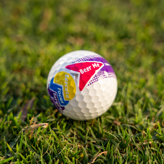 Premium 4 layer urethane golf ball with alignment design The Lucky Golfer