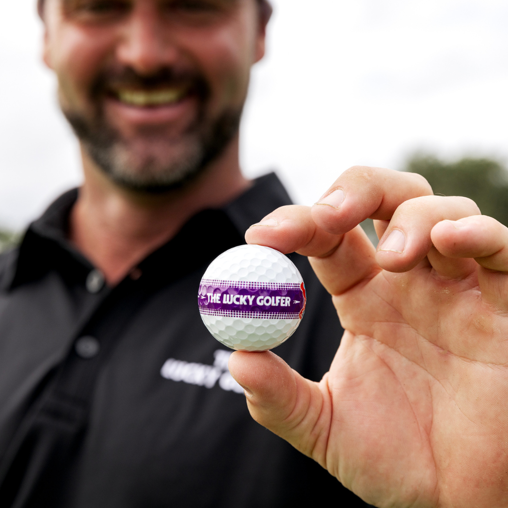 Premium 3 layer urethane golf ball with alignment design The Lucky Golfer