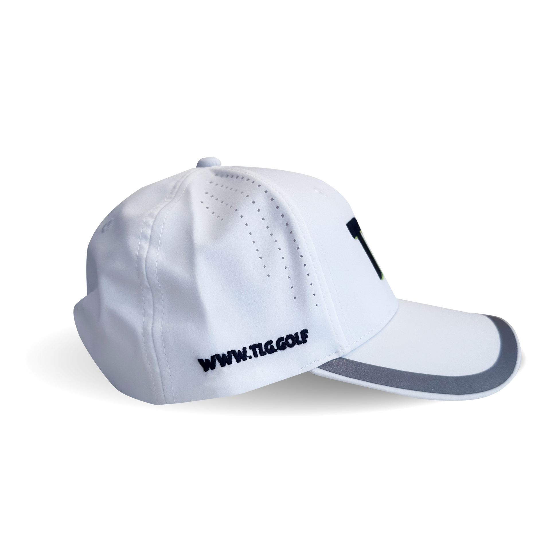 White golf hat for men and women The Lucky Golfer