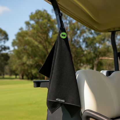 The Lucky Golfer Magnetic Microfiber Waffle Golf Towel