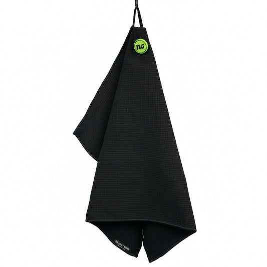 The Lucky Golfer Magnetic Microfiber Waffle Golf Towel