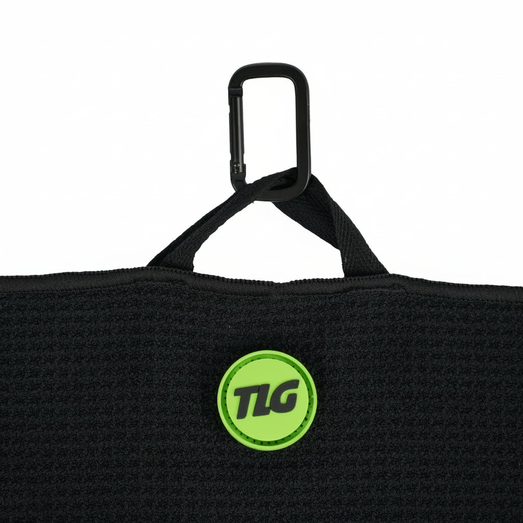 The Lucky Golfer Magnetic Microfiber Waffle Golf Towel