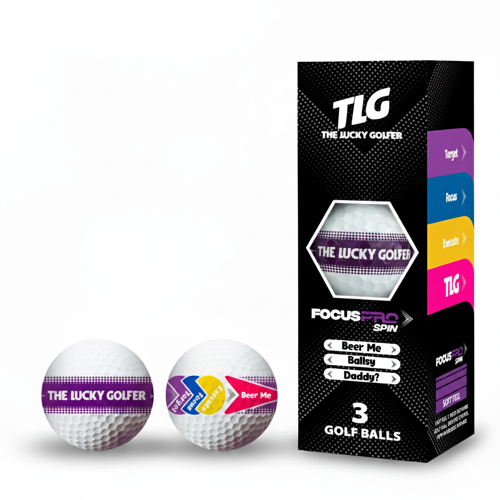 Focus Pro SPIN 4-Layer Tour Golf Balls – 12 & 24-Ball Packs