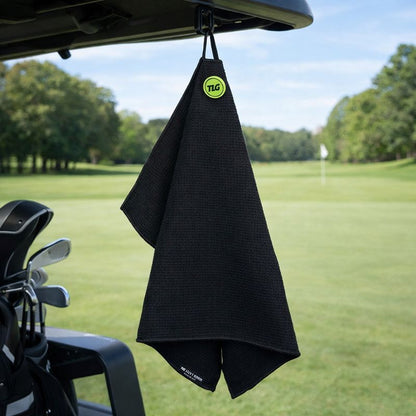 The Lucky Golfer Magnetic Microfiber Waffle Golf Towel